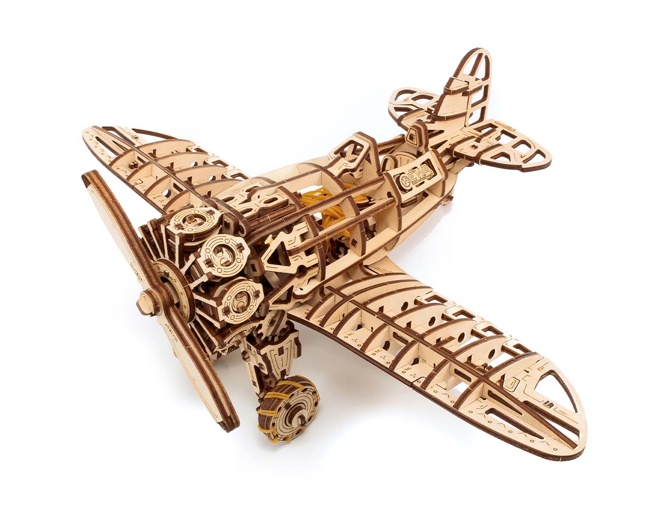 Dřevěné mechanické 3D puzzle - Letadlo