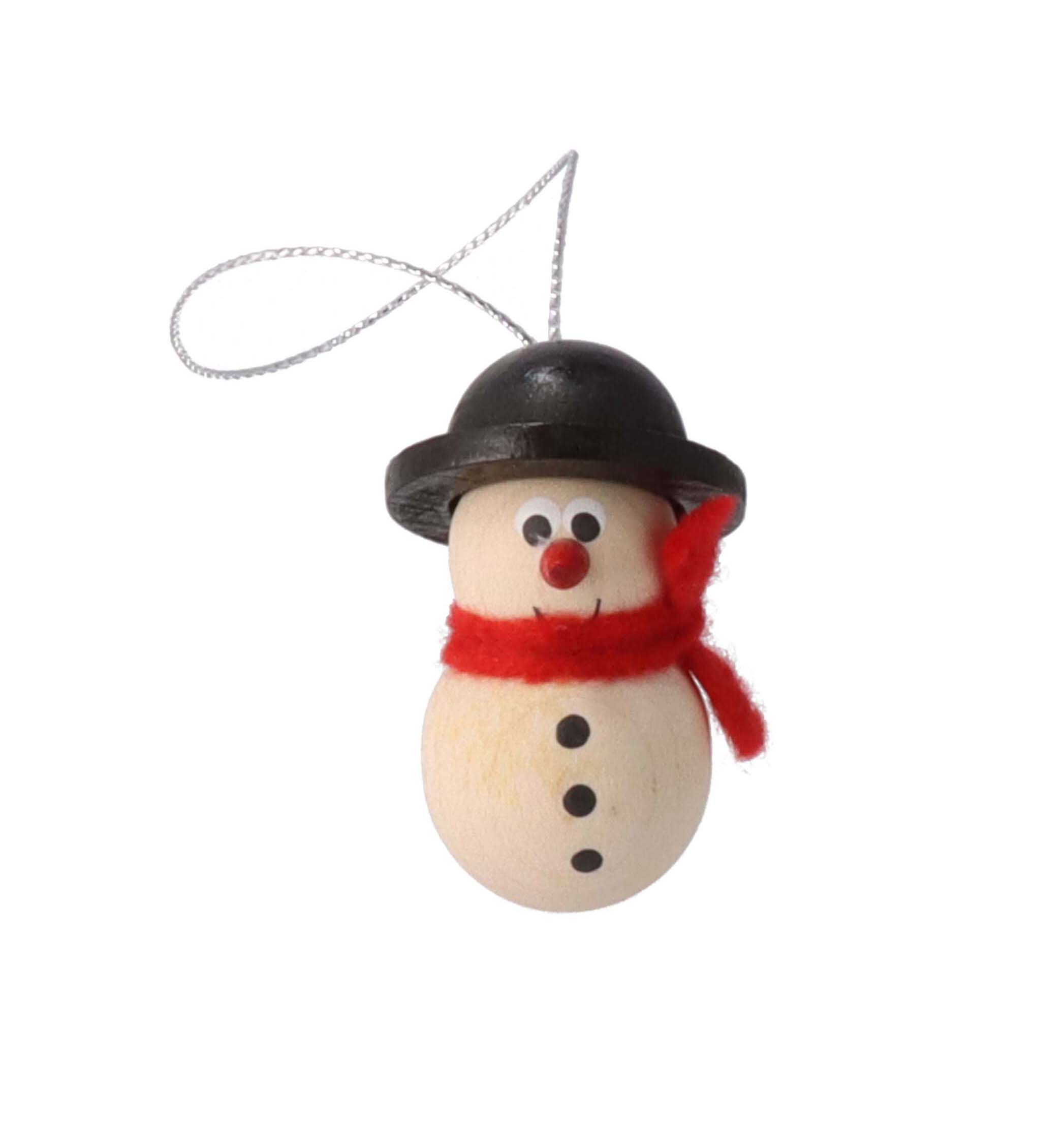 Dřevěná vánoční figurka - sněhulák