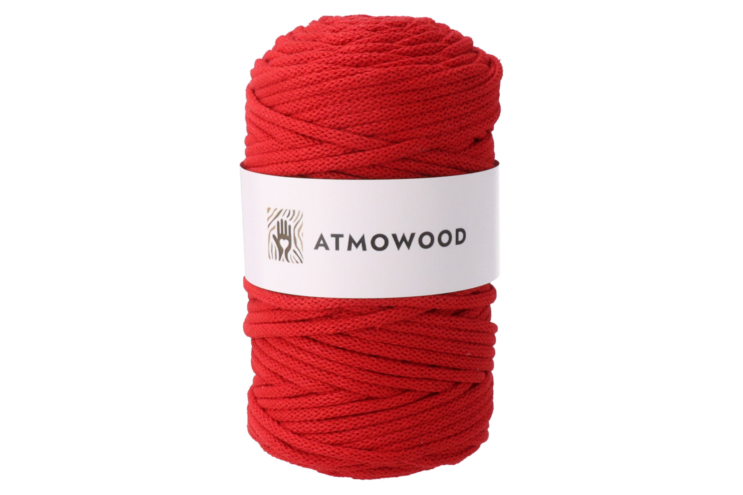 Atmowood příze 5 mm - červená