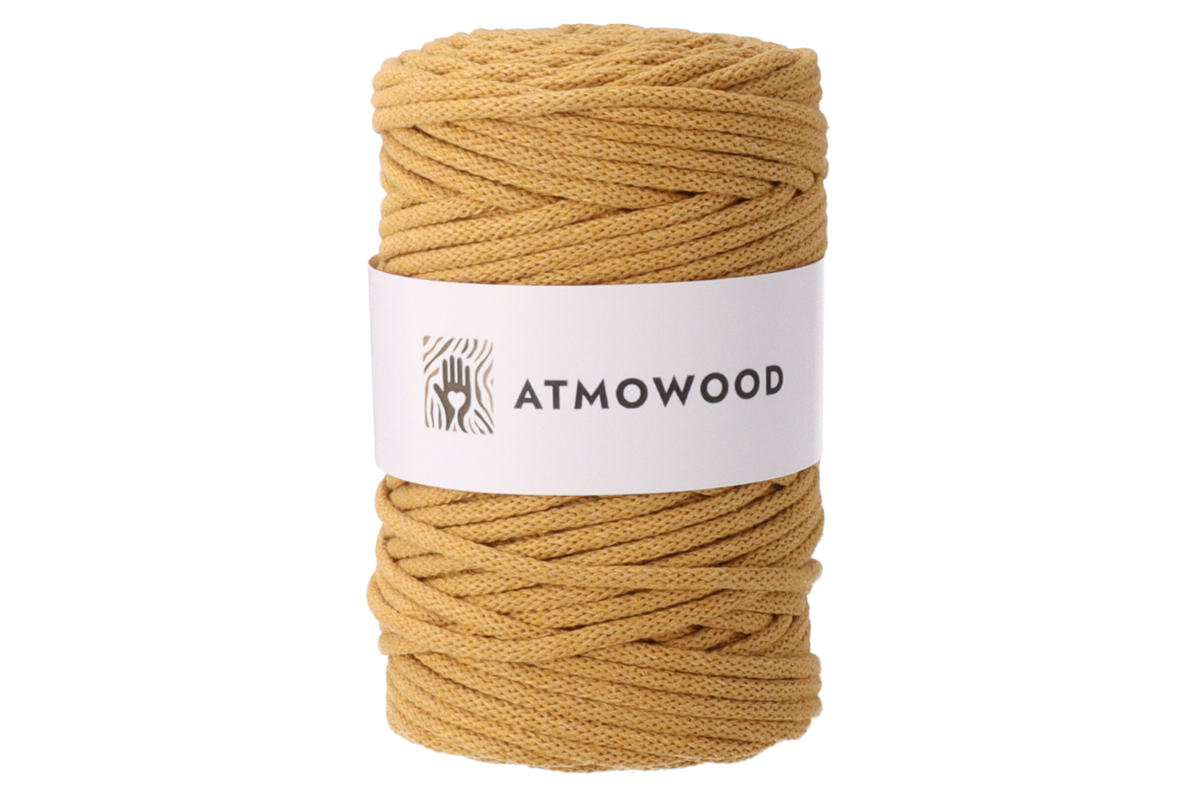 Atmowood příze 5 mm - hořčicová