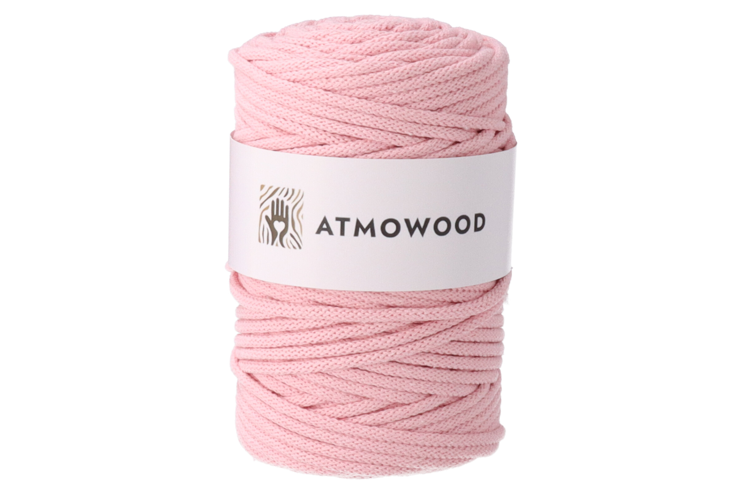 Atmowood příze 5 mm - pudrově růžová
