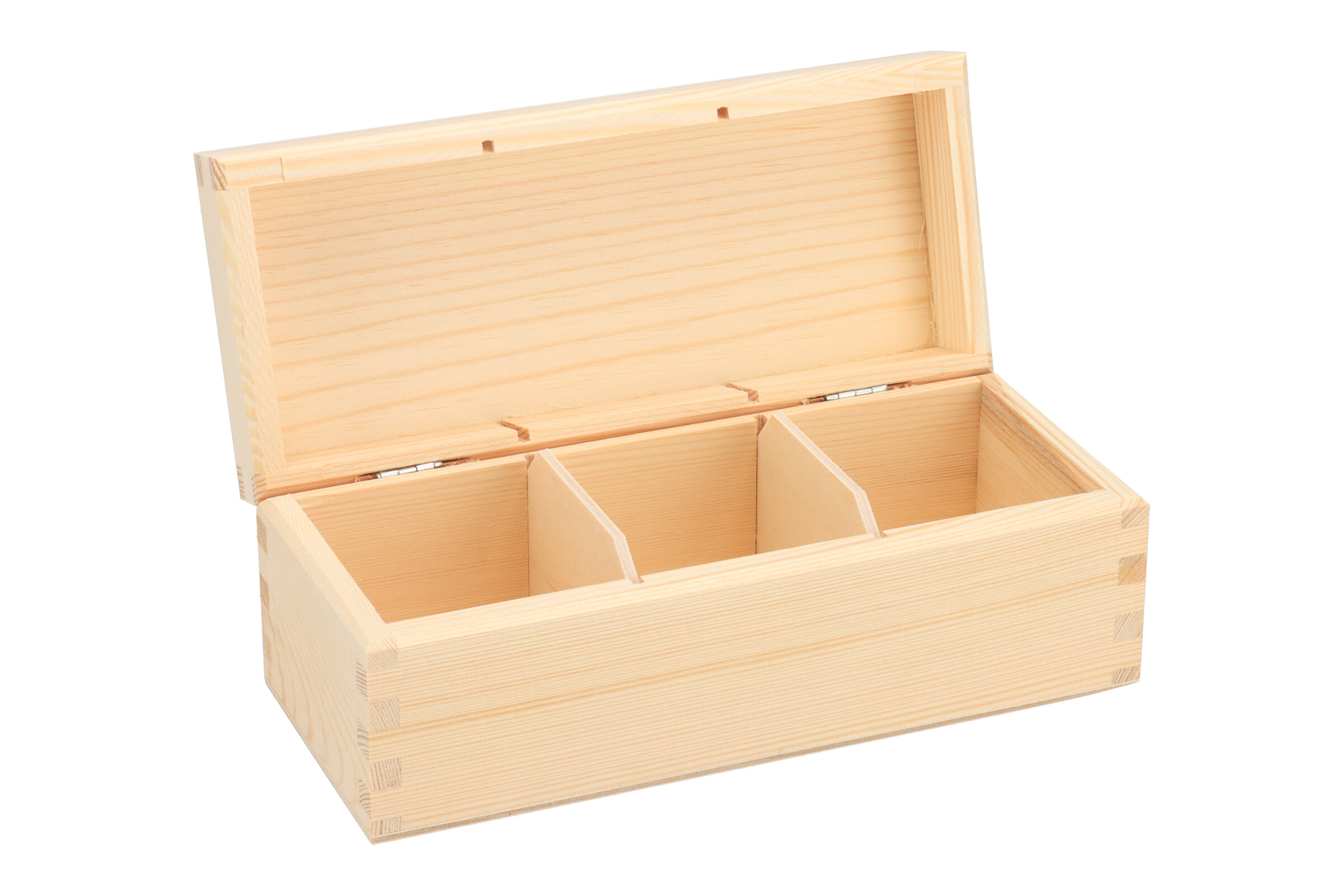 Dřevěná krabička na čaj (3 přihrádky)