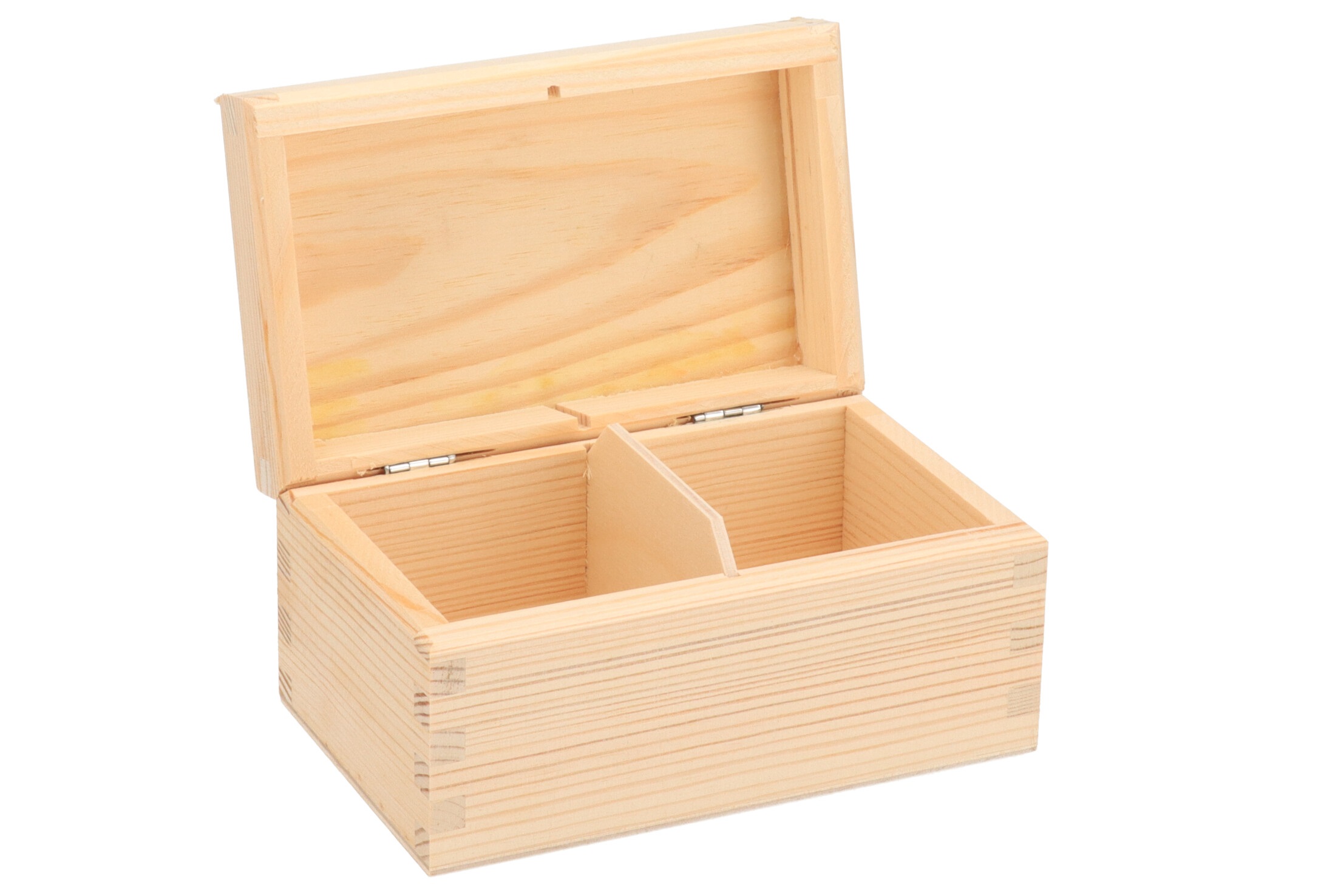 Dřevěná krabička na čaj (2 přihrádky)