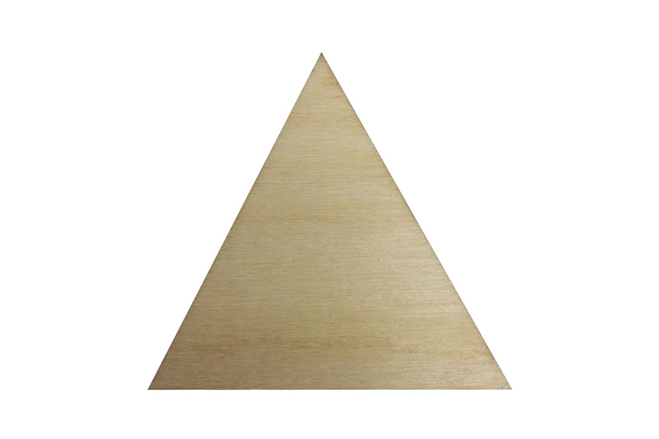 Dřevěný trojúhelník 6 x 6,5 cm