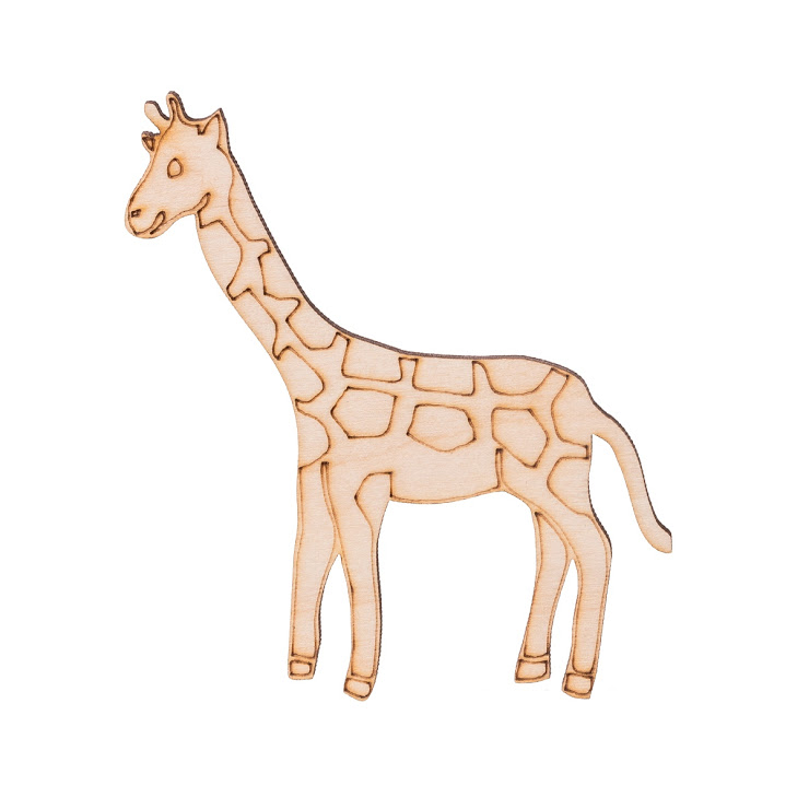 Dřevěná žirafa 10 x 8,5 cm