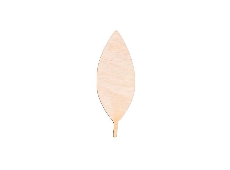 Dřevěný list V 8 x 3 cm