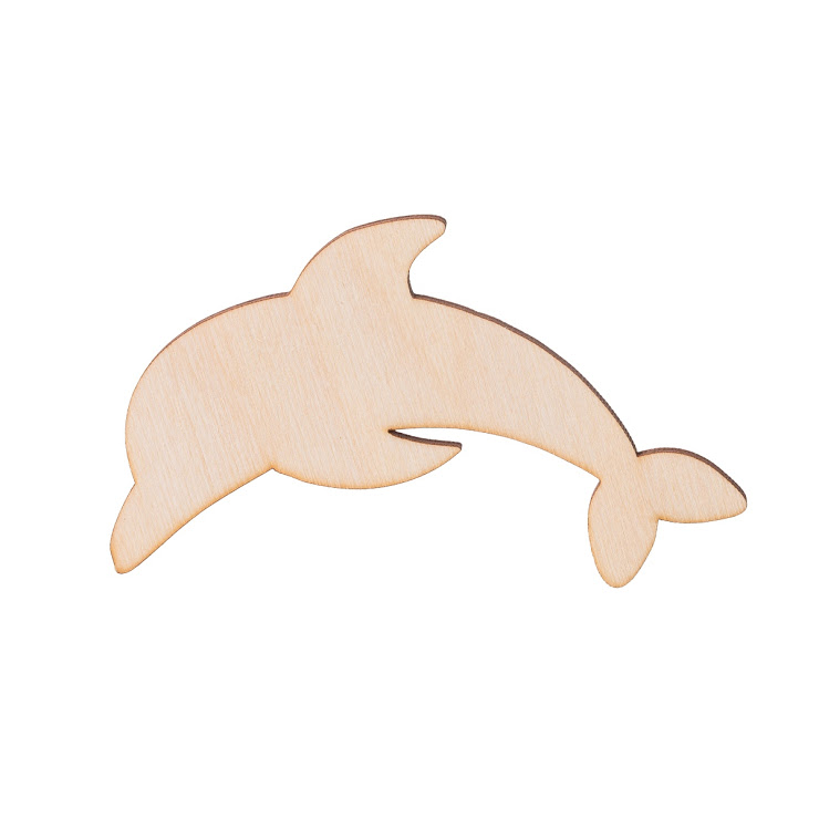 Dřevěný delfín 10 x 5 cm