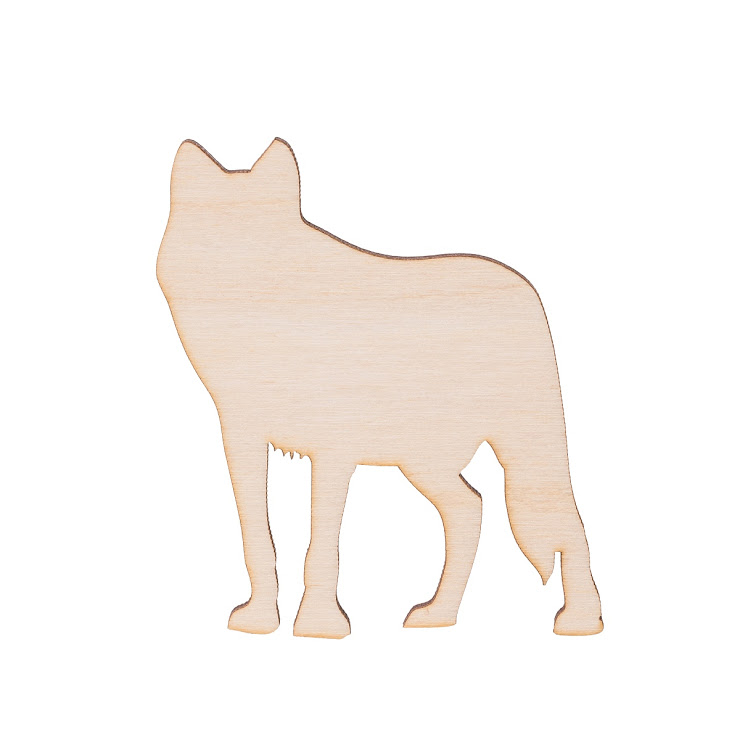 Dřevěný vlk 8 x 7 cm