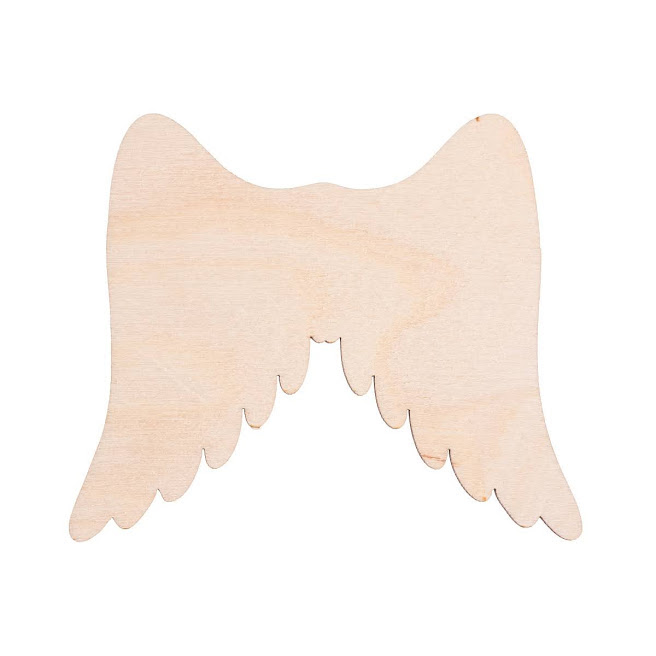 Dřevěná andělská křídla I 11 x 9 cm