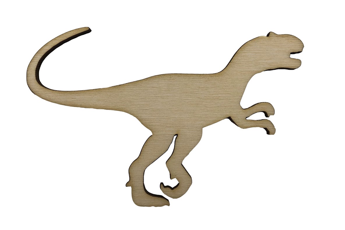 Dřevěný dinosaurus IX 10 x 6,5 cm