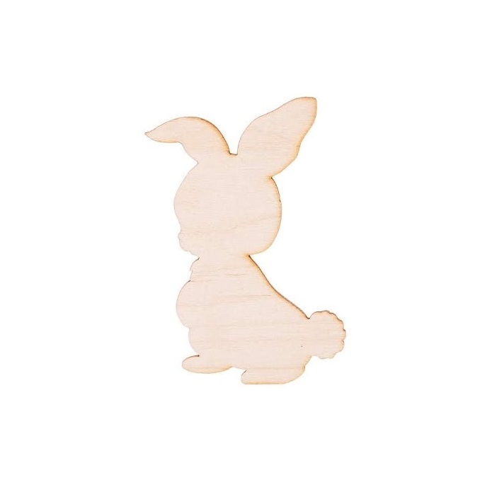 Dřevěný králíček 10,5 x 7 cm