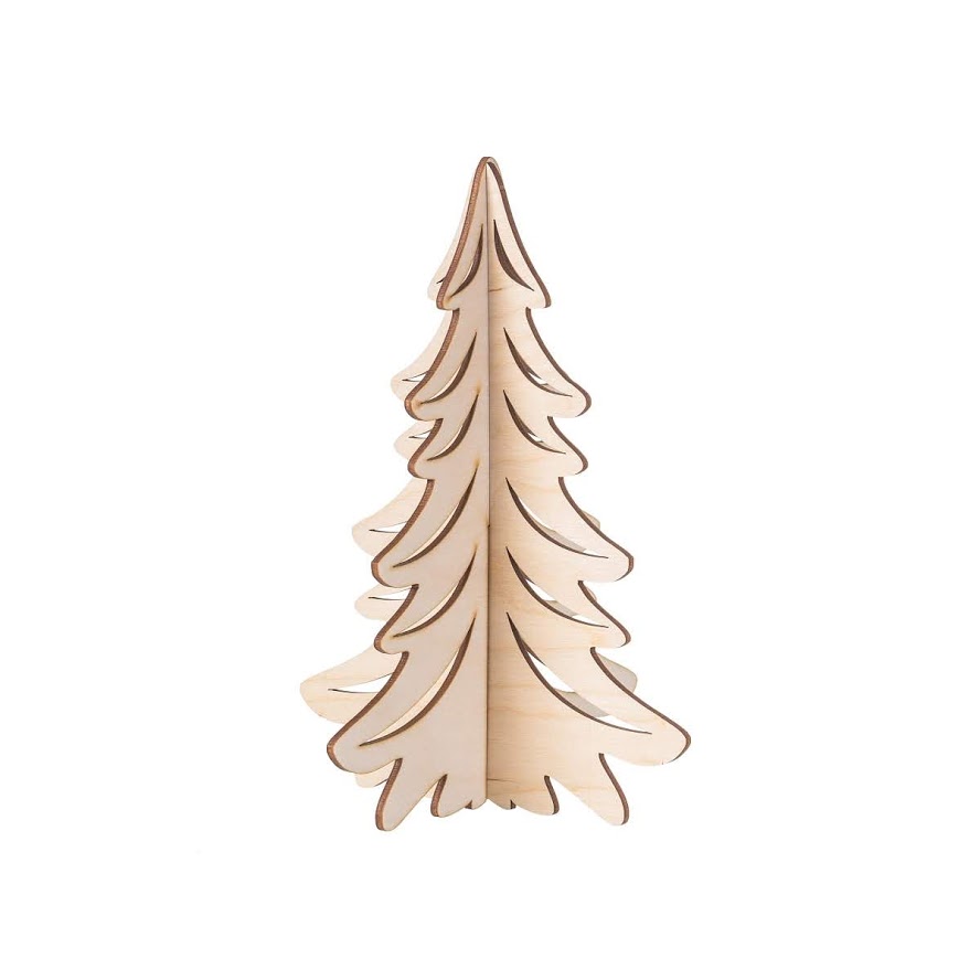 Dřevěný vánoční stromeček na postavení II