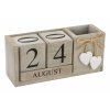 8415 2 dreveny kalendar solid heart