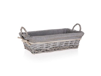 Proutěný košík DUO s uchy obdelníkový - 35 x 17 x 9 cm