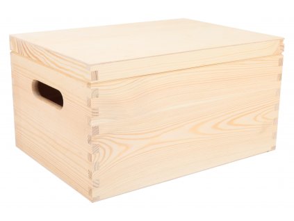 Drevený box s vekom 30X30X14 cm bez rukoväti