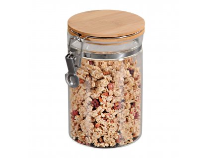 Skleněná dóza s klipem - 900 ML