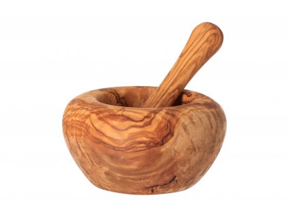 Hmoždíř z olivového dřeva 13 cm
