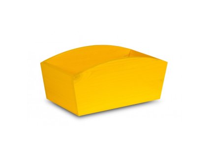 Drevený truhlík 28x16x12 cm - žltý