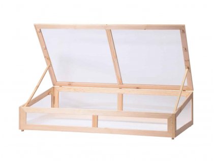 Drevený vyvýšený záhon so strechou 126 x 67 x 31,5 cm