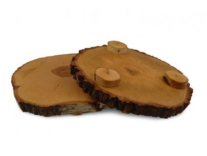 Podložka z kmeňa brezy na nožičkách 38-42 cm