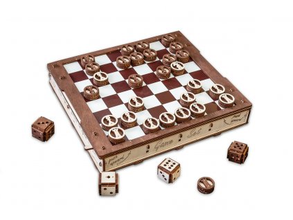 Drevené mechanické 3D puzzle - Hrací set