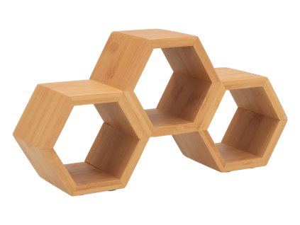 Bambusový stojan na 3 fľaše