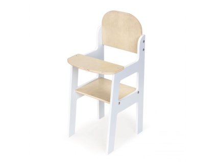 Drevená jedálenská stolička pre bábiky
