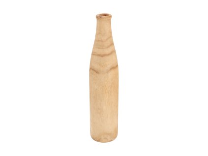 Drevená úzka váza 32 cm