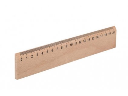 Drevené pravítko 20 cm