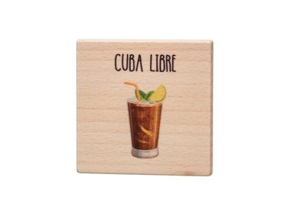 Dřevěný podtácek - Cuba Libre