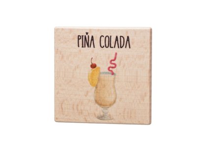 Dřevěný podtácek - Pina Colada