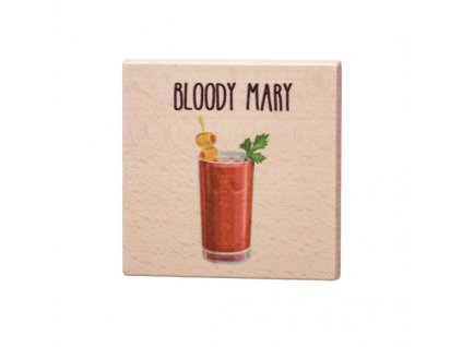 Dřevěný podtácek - Bloody Mary