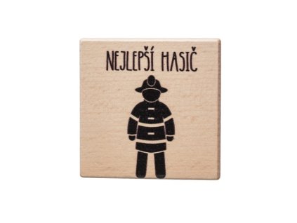 Dřevěný podtácek - Nejlepší hasič