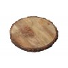 Podložka z mangového dreva s kôrou - 30 cm