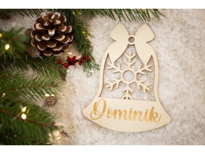 Personalizovaná drevená vianočná ozdoba 7