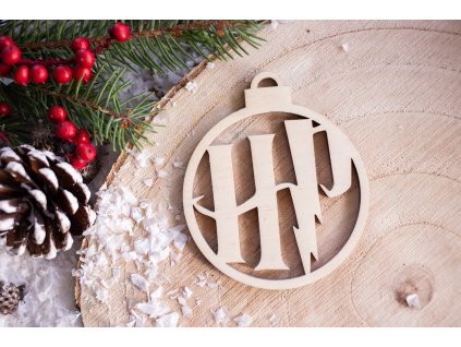 Drevená vianočná ozdoba Harry Potter HP