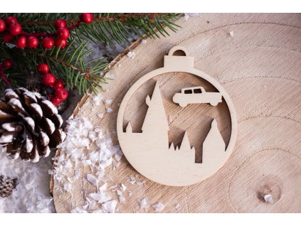 Drevená vianočná ozdoba Harry Potter Rokfort