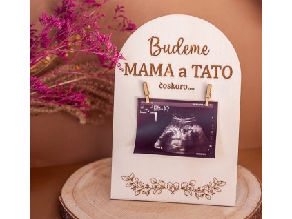 Tabuľka "Budeme mama a tato"