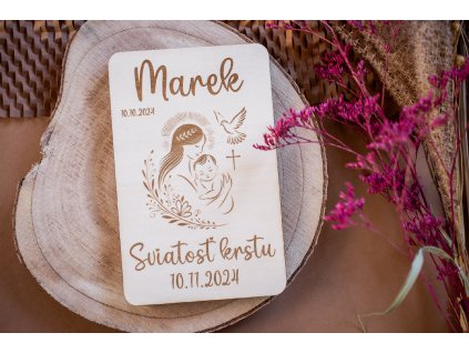 Drevená obálka ku KRSTU I