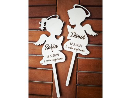 Pamiatka na 1. sv. prijímanie anjel zápich