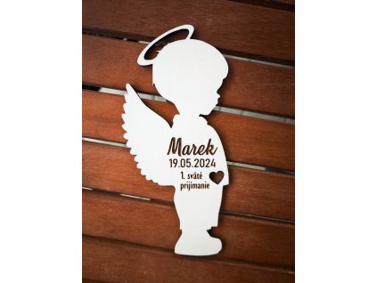 Pamiatka na 1. sv. prijímanie anjel so srdiečkom 1