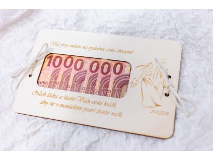 Drevená obálka Môj prvý MILIÓN pár