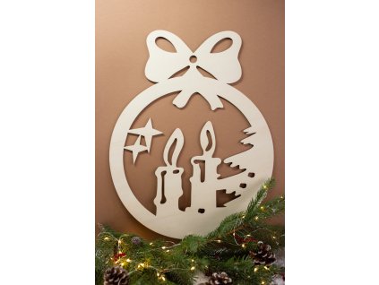 Vianočná výzdoba na okná Guľa 2