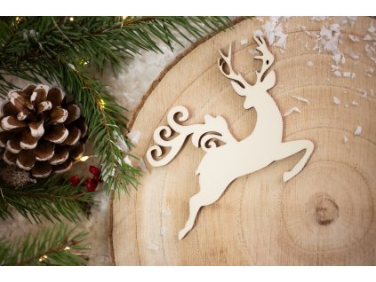 Drevená vianočná ozdoba Sob 1