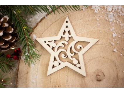 Drevená vianočná ozdoba Ornament 5