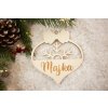 Personalizovaná drevená vianočná ozdoba 8