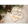 Personalizovaná drevená vianočná ozdoba 8