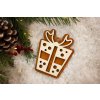 Drevená vianočná ozdoba Medovník Sada