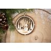 Drevená vianočná ozdoba 3D Guľa A1