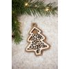 Drevená vianočná ozdoba Romantika stromček